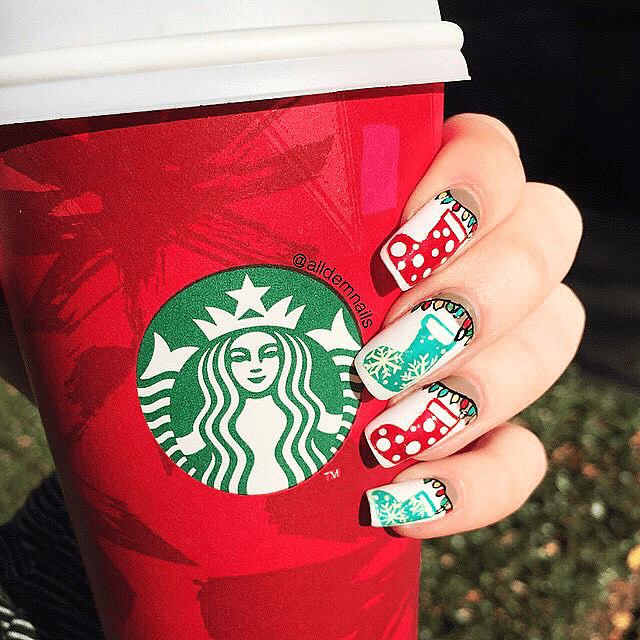 Starbucks Cup Nails - ALL DEM NAILS